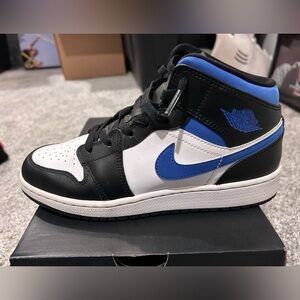 Jordan Athletic Shoes Black Royal Blue White